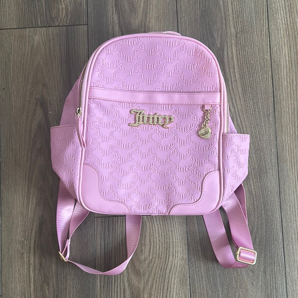 Juicy Couture Light Pink Embossed Backpack